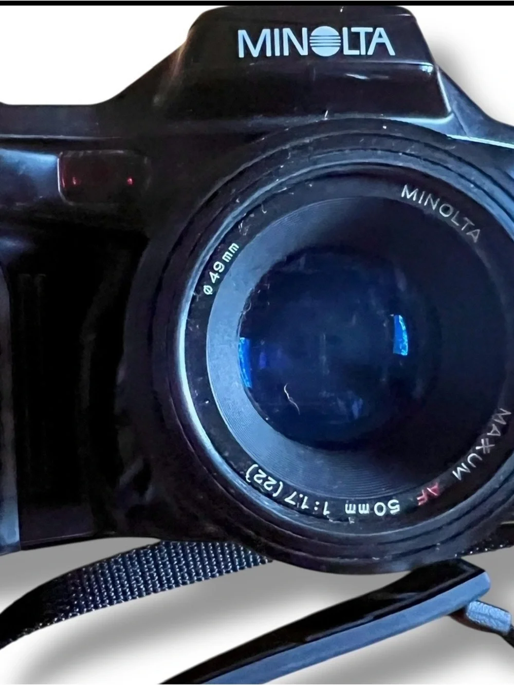 Minolta Maxxum 7xi 35mm SLR camera with lens TESTED WORKS vintage